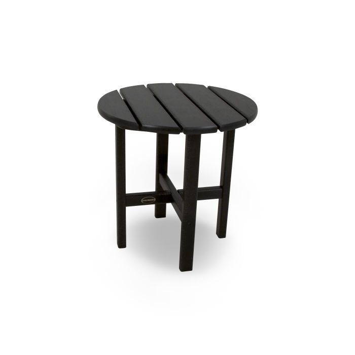 RST18BL Round 18&quot; Side Table Black