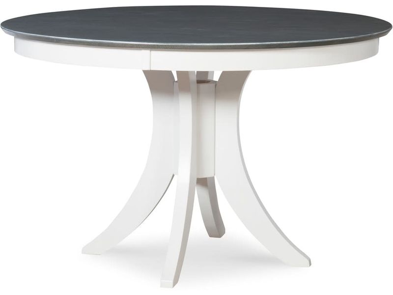 T08-148B-30 (Dining height) Siena Gathering Pedestal Base White