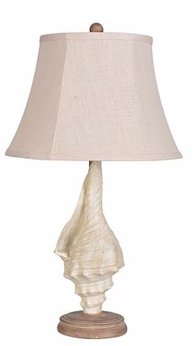 LPS-230 27.5&quot; Polyresin Seashell Table Lamp