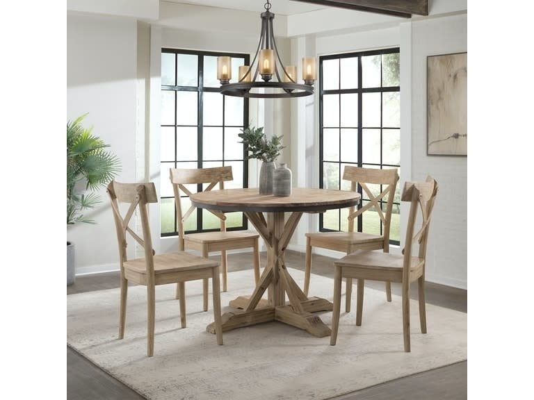D680-30 Callista Round Dining Table Beach/Natural