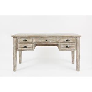 1743-58 Artisan&#39;s Craft 5-Drawer Desk Washed Grey
