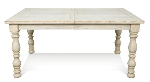 21250 Aberdeen Weathered Worn White Rectangular Dining Table