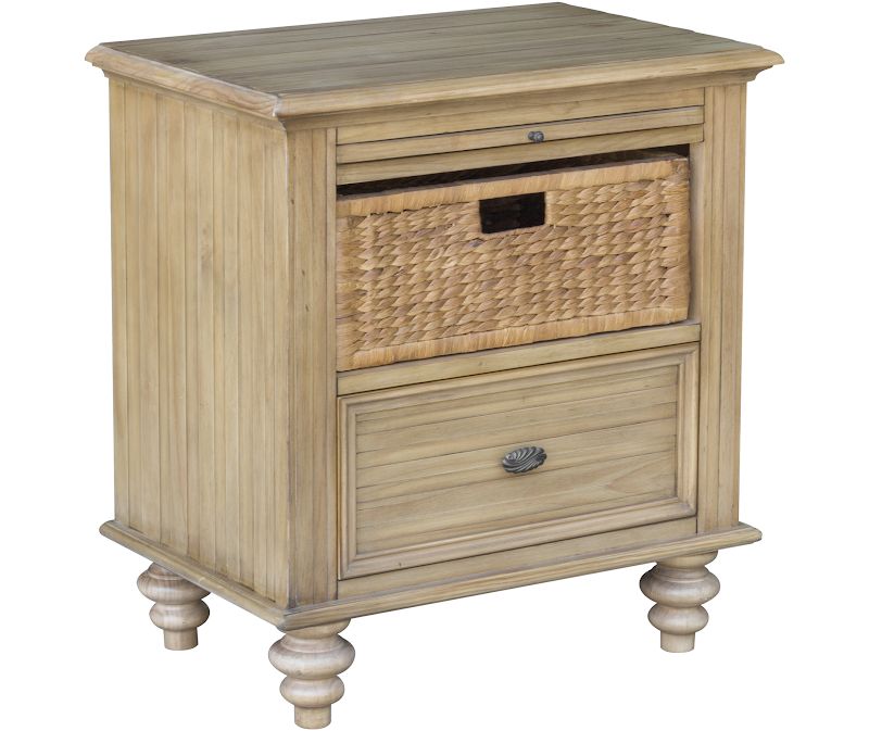 1236-0252 Hampton Sandstone Basket Nightstand