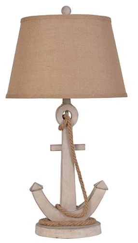 LPS-177 28&quot; Polyresin Anchor Table Lamp
