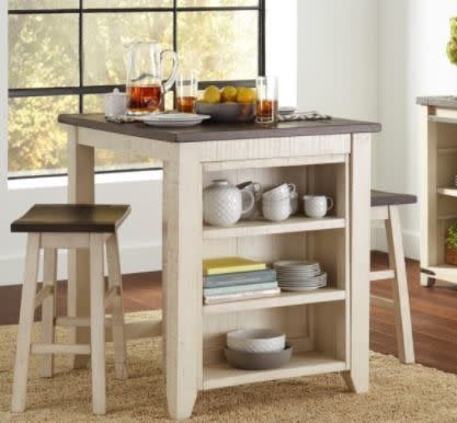 1706-36 Madison County 3pc Counter Height Table  36&quot; W x 30&quot;D x 37.5&quot;H