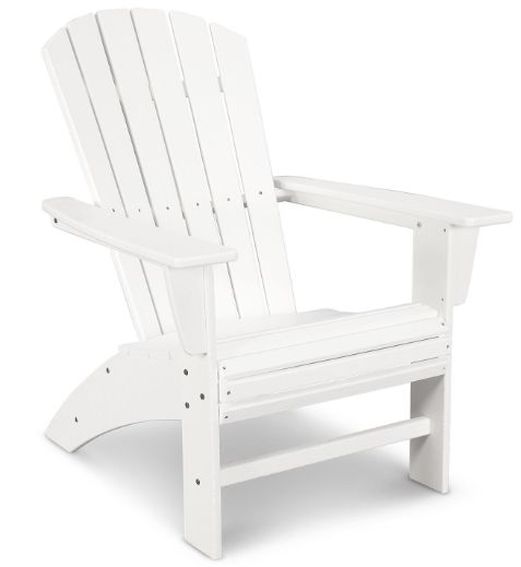 AD610WH Nautical Curveback Adirondack Chair White