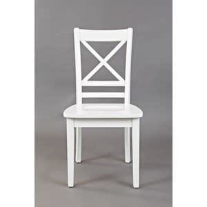 652-806KD Simplicity X-Back Dining Chair Paperwhite