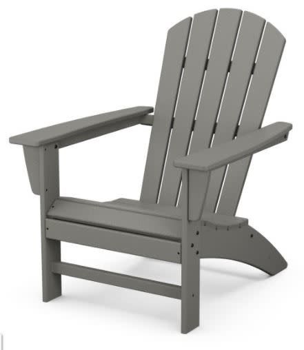 AD410GY Nautical Adirondack Chair Slate Grey