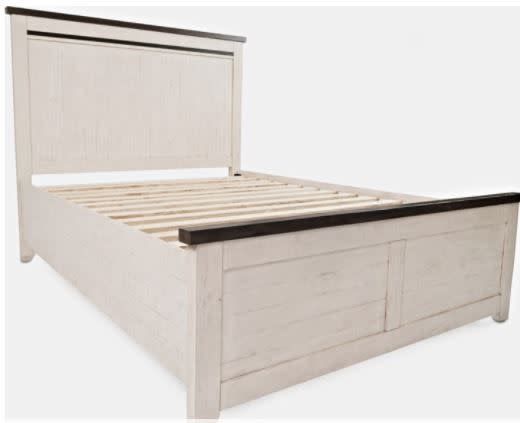 1706B-QPHB Madison County Vintage White Queen Panel Headboard