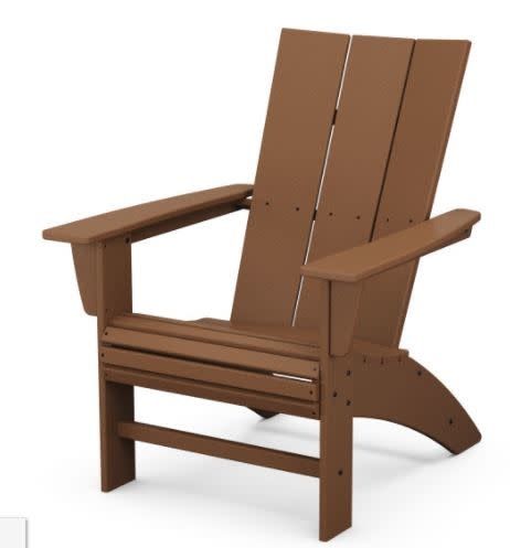 AD620TE Modern Curveback Adirondack Chair Teak