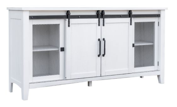 4050-8002 Stockton 72&quot; Media Console Vintage White