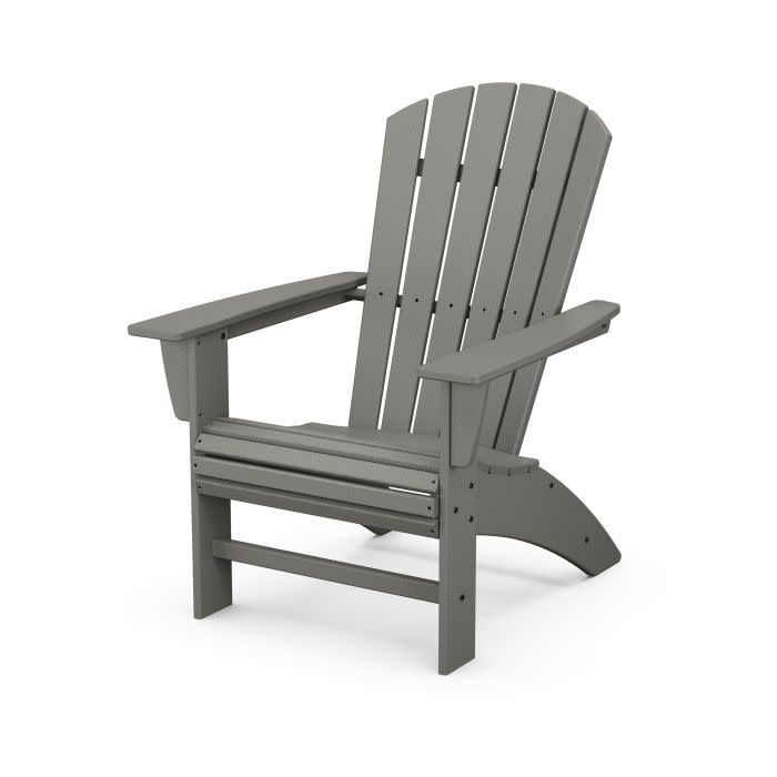AD610GY Nautical Curveback Adirondack Chair Slate Grey