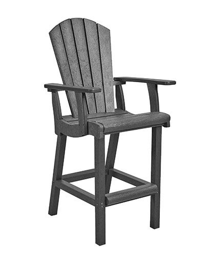 C28-18 Classic Pub Arm Chair Slate Grey