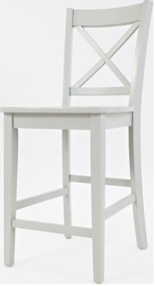 252-BS806KD Simplicity X Back Counter Stool Dove Grey Finish