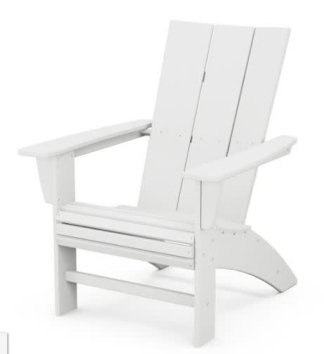 AD620WH Modern Curveback Adirondack Chair White