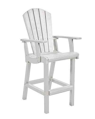 C28-02 Classic Pub Arm Chair White