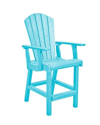 C28C Classic Counter Arm Chair   11- Aqua