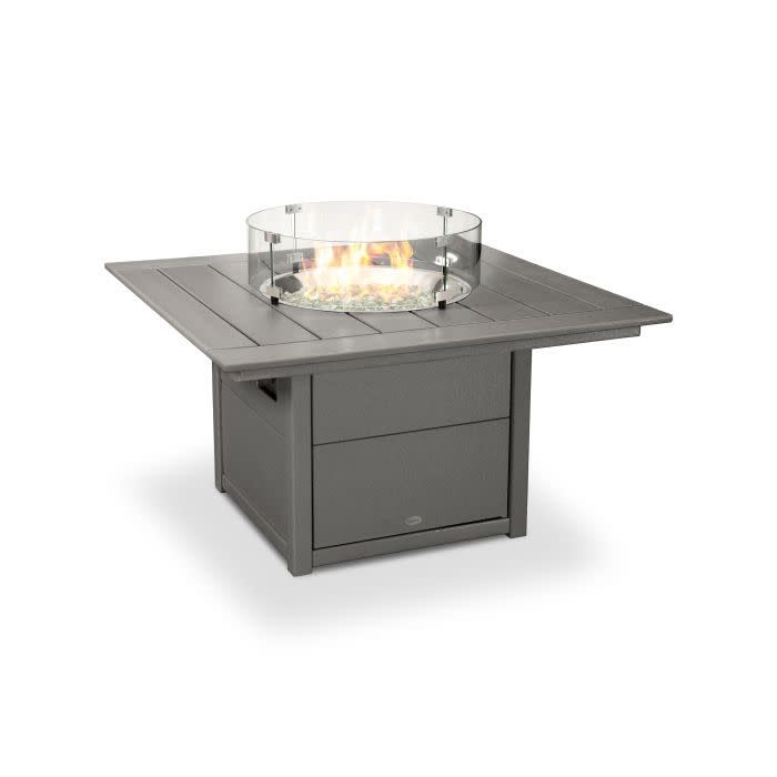 CTF42SGY Square 42&quot; Fire Pit Table Slate Grey