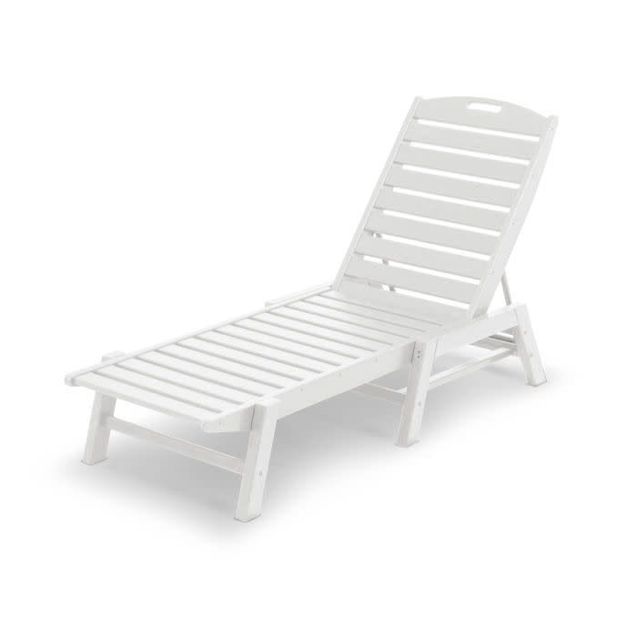 NAC2280WH Nautical Chaise White