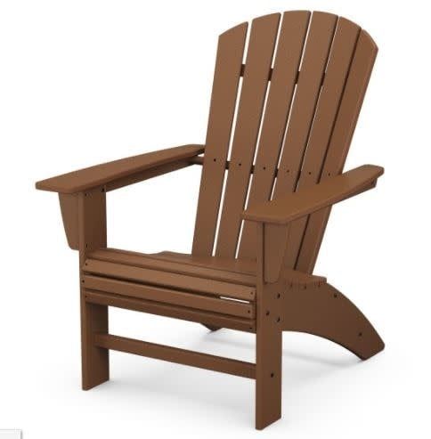 AD610TE Nautical Curveback Adirondack Chair Teak