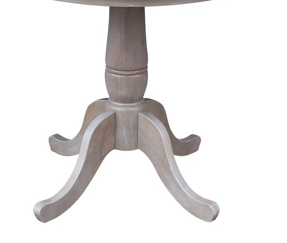 T09-30P 30&quot; Dining Ped Base Taupe Grey