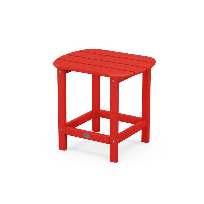 SBT18SR South Beach 18&quot; Side Table in Sunset Red