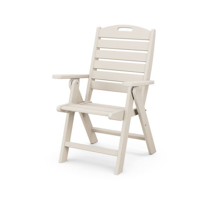NCH38SA Nautical Highback Folding Chair Sand