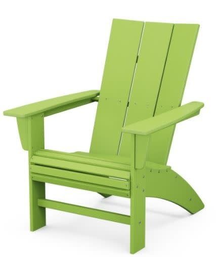 AD620LI Modern Curveback Adirondack Chair Lime