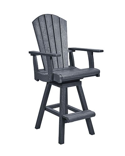 C25 Swivel Pub Arm Chair 18 Slate Grey