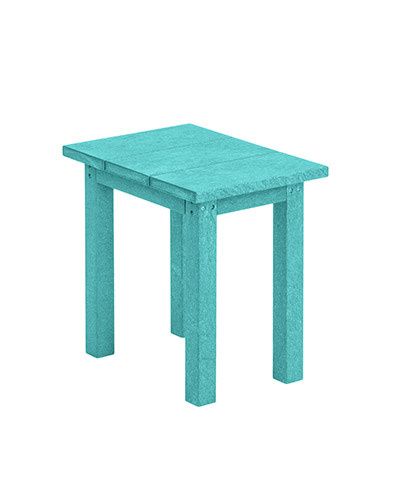 T01 Small Rectangular Table 09 Turquoise