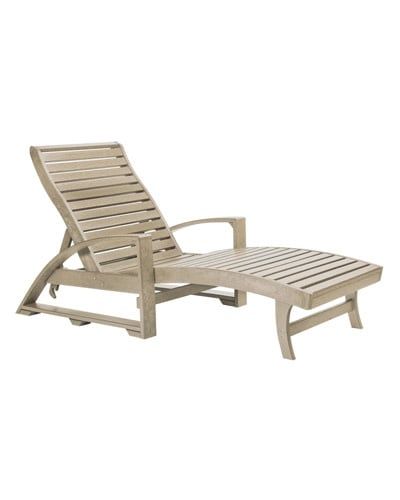 L38 Chaise Lounge w/ Hidden Wheels 07 Beige