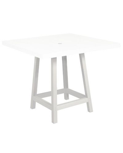 TB23 40&quot; Pub Table Legs (40&quot; Square Top Only) 02 White