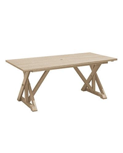 T203 Harvest Wide Dining Table 07 Beige