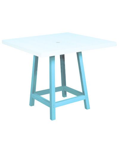 TB23 40&quot; Pub Table Legs (40&quot; Square Top Only) 11 Aqua