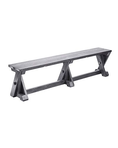 B201-18 Harvest Dining Bench - Backless Slate Grey