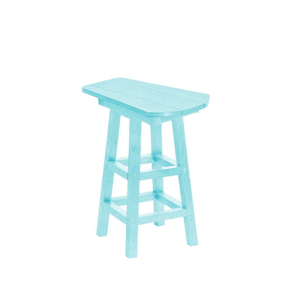 T07C-11 Counter Side Table in Aqua
