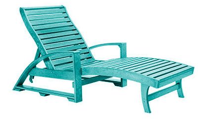 L38 Chaise Lounge w/ Hidden Wheels 09 Turquoise