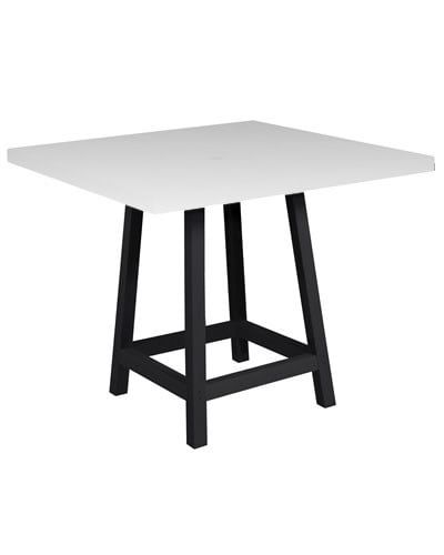 TB23 40&quot; Pub Table Legs (40&quot; Square Top Only) 14 Black