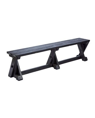 B201 Harvest Dining Bench - Backless 14 Black