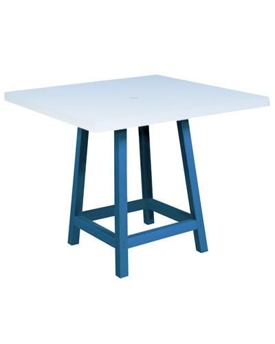 TB23 40&quot; Pub Table Legs (40&quot; Square Top Only) 03 Blue