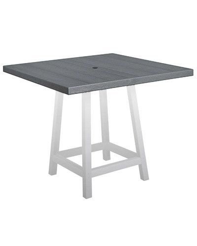TT13 40&quot; Square Table Top 18 Slate Grey