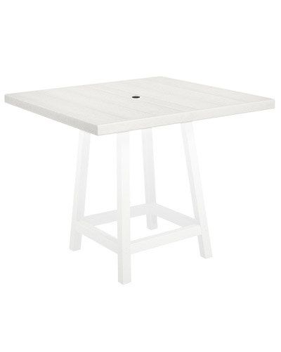 TT13 40&quot; Square Table Top 02 White