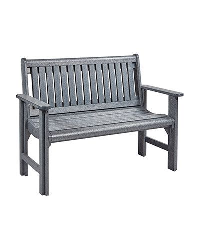 B01 4 FT Garden Bench 18 Slate Grey