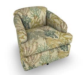 2568-1 Swivel Barrel Chair Caribbean 31094 (Grade D)