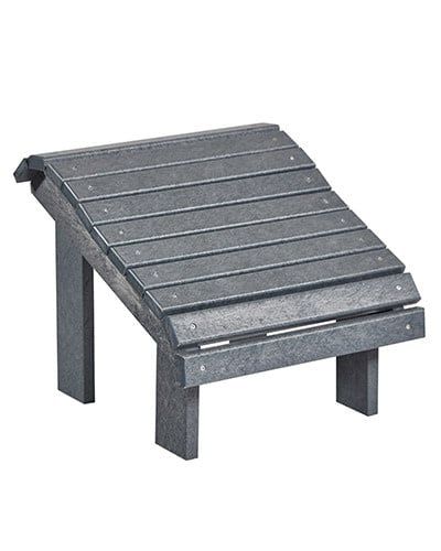 F04 Premium Footstool 18 Slate Grey