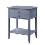 97743 Grardor USB Side Table Gray