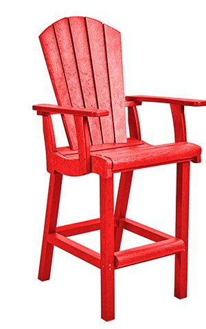 C28-01 Classic Pub Arm Chair Red