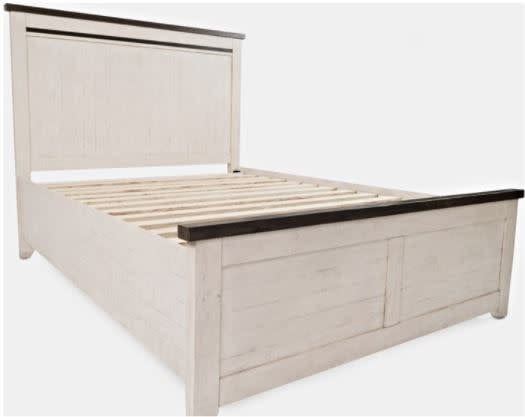 1706B-KPHB Madison County Vintage White King Panel Headboard