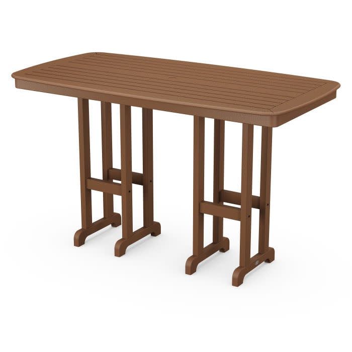 NCBT3772TE Nautical Bar Table Teak