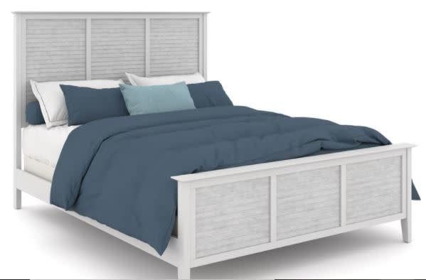 BD128-1201KH High Tide King Headboard Chalk &amp; White